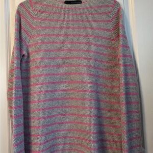 360 Cashmere Sweater – Baby Pink Stripes